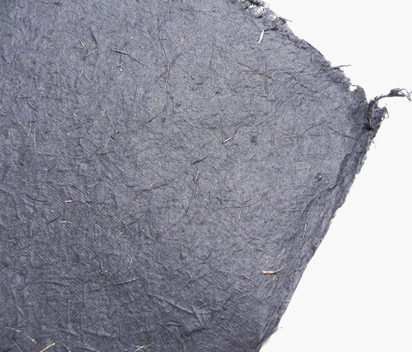 Kokos Papier, schwarz, Bogen 50 x 70 cm