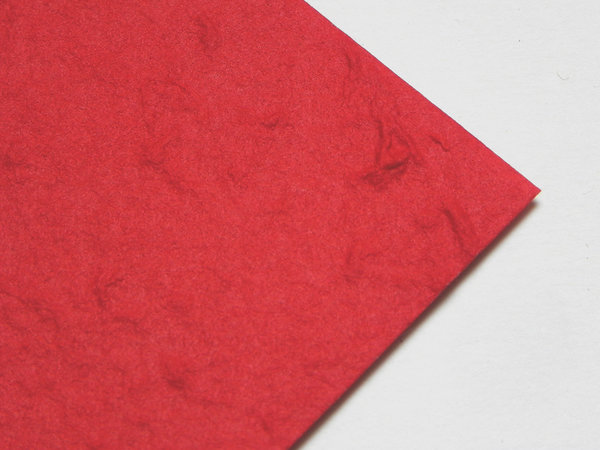 Kozo Papier, rot- Bogen 64 x 90 cm