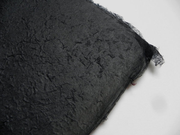 Kozo Papier, schwarz - Bogen 64 x 90cm