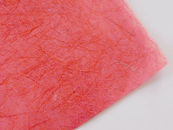rotes Faser Papier - Bogen ca. 64 x 94 cm