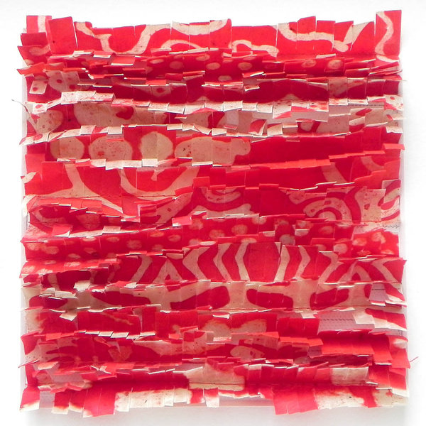 Papierteppich, rot