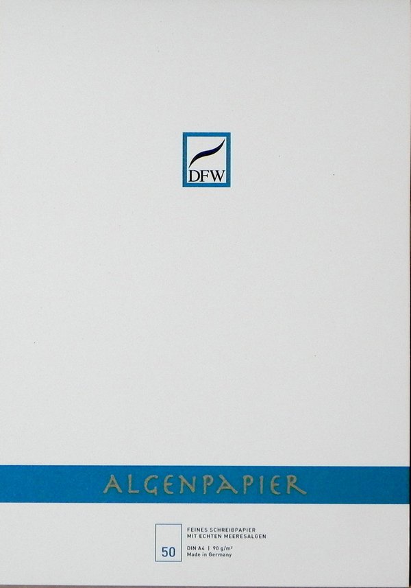 Algenpapier 50 Blatt DIN A 4, lose Blätter